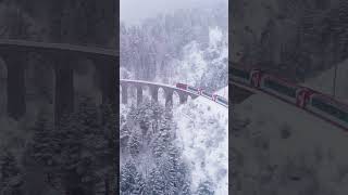 Glacier Express panoramic train  Swiss Alps Switzerland [upl. by Filiano131]