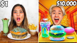 Eating CHEAP vs EXPENSIVE Food Challenge [upl. by Noxaj]