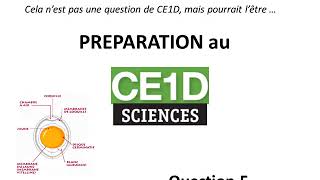 Préparation au CE1D Sciences  Question 5 [upl. by Northey479]