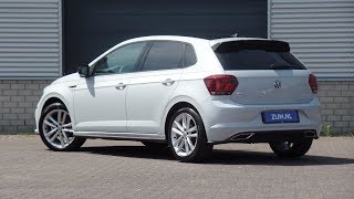 Volkswagen NEW Polo 2018 RLine White Silver 17 inch Pamplona walk around amp detail inside [upl. by Darrel]