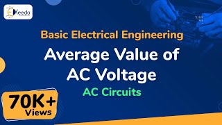 Average Value of AC Voltage  AC Circuits  Basic Electrical Engineering [upl. by Suiddaht]