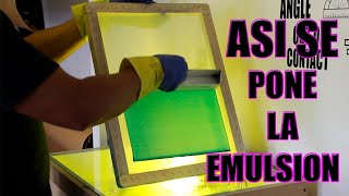 Como Se Aplica La Emulsión En Un Marco de Serigrafia [upl. by Modestia]