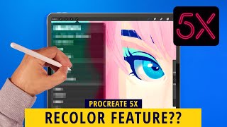 PROCREATE 5X Where Did The Recolor Tool Go [upl. by Darrick240]