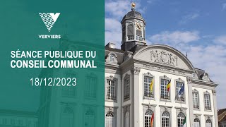 Conseil Communal  Ville de Verviers  18 décembre 2023 [upl. by Danziger]