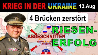 13August Russen in der Klemme  ALLE BRÜCKEN ABGEBRANNT  UkraineKrieg [upl. by Imerej]