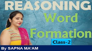 Word Formation Class  2 By Sapna Maam [upl. by Okiman]