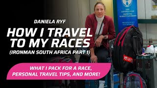 How I travel to my race Ironman South Africa with Daniela Ryf [upl. by Sehguh429]