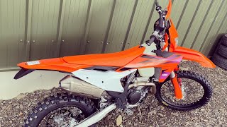 KTM 250 EXCF 2024  Exhaust amp Install  AKRAPOVIC SOUND CHECK [upl. by Glen]