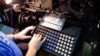 The Linotype in Action [upl. by Simonsen989]