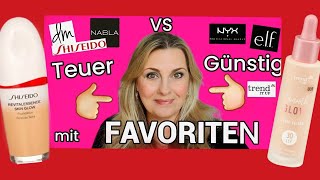 Teuer VS Günstig FAVORITEN schminken Kosmetik [upl. by Anohs]