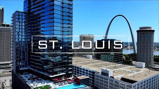 St Louis Missouri  4K Drone Footage [upl. by Atteirneh789]