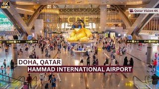 Explore Qatar Cityscapes and Skylines Hamad International Airport  Qatar Airways 4K Virtual Tour [upl. by Annahtur]