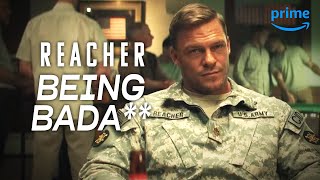 Reacher Being a Bada for 8 Minutes Straight  REACHER  Prime Video [upl. by Novonod]