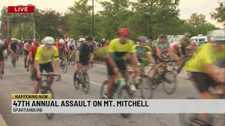 Assault on Mount Mitchell begins in downtown Spartanburg [upl. by Natehc6]