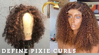 HOW TO REVAMP AND DEFINE PIXIE CURLS  FACTORY CURL PATTERN TUTORIAL [upl. by Doralynne123]