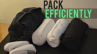 How to Pack Clothes for Traveling 👕💼 [upl. by Seravaj]