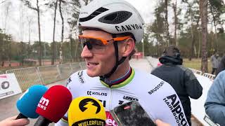 Dit zegt Mathieu van der Poel voor het eerste duel met Wout van Aert in Mol  WIELERFLITS [upl. by Charlotte]