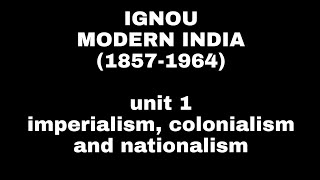 Imperialism colonialism and nationalism [upl. by Naot]