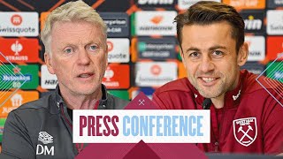 quotOur gameplan has to be smartquot  Moyes amp Fabiański Press Conference  West Ham v Bayer Leverkusen [upl. by Tayyebeb]