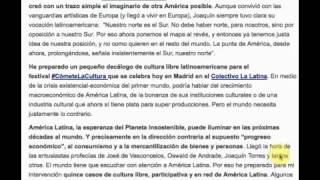 Cómete La Cultura  América invertida América libre  bernardosampa [upl. by Fineman]