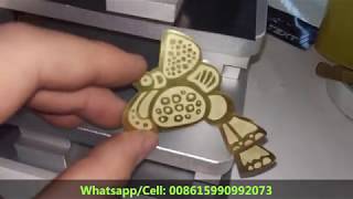 jewelry laser engraving cutting 50w fiber laser marking machine cut copper brass [upl. by Esiom]