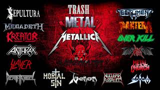 THRASH METAL only from 1985 1990 Bands classic full songs \m [upl. by Cheslie]