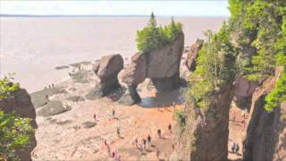 The Hopewell Rocks  OFFICIAL Time Lapse video of 456 foot tide [upl. by Kam]