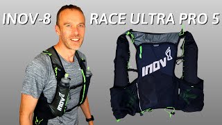 INOV8 RACE ULTRA PRO 5 VEST REVIEW  Best Running Pack [upl. by Sixele]