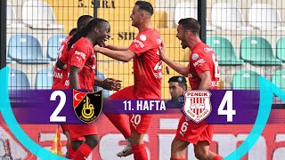 İstanbulspor 24 Siltaş Yapı Pendikspor  HighlightsÖzet  Trendyol Süper Lig  202324 [upl. by Mechling54]