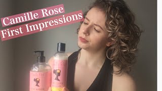 FIRST IMPRESSIONS CAMILLE ROSE NATURALS Denman Brush Curl Styling Routine amp Product Review [upl. by Behrens393]