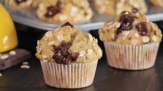 Oats Banana Muffins Recipe  How Tasty Channel [upl. by Alliuqat]