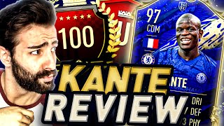 FIFA 20 TOTY KANTE 97 REVIEW  TEST  Die beste Karte in Fifa 20 [upl. by Jaco]