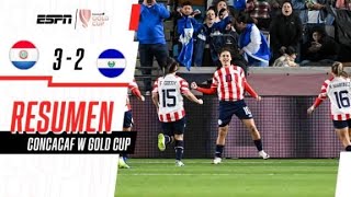 ¡LA ALBIRROJA CONSIGUIÓ UN TRIUNFAZO Y AVANZÓ EN LA GOLD CUP  Paraguay 32 El Salvador  RESUMEN [upl. by Purity533]