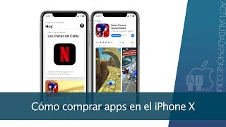 Cómo comprar aplicaciones con el iPhone X [upl. by Ytok]