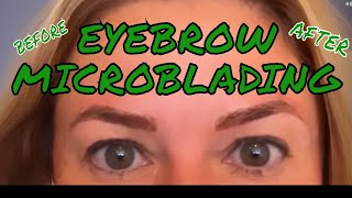 MICROBLADING EYEBROWS BEFORE AND AFTER MICRONEEDLING PERMANENT MAKEUP [upl. by Jorge]