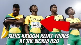 Mens 4X100M Relay Finals At The World Athletics U20 Track and field championships 2024 [upl. by Franza926]