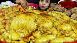 Asmr Eating Oily Food Mutton Fat Curry Eating Show Video Chicken Liver Curry Mukbang Chicken Feet [upl. by Studner]