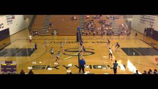 Skyview vs Heritage JV Volleyball [upl. by Nageet674]