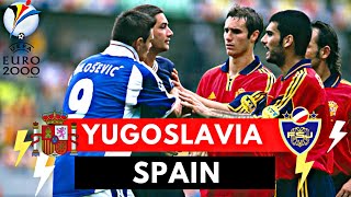 Spain vs Yugoslavia 43 All Goals amp highlights  UEFA Euro 2000 [upl. by Kotz247]