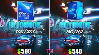 i9 11900K vs i9 10900K  Test in 8 Games [upl. by Basset]