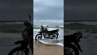 Sandspit beach Karachi ♥️ suzukigs150 hondacg125 suzukigr150 motorcyclelife motovlog bikelover [upl. by Annol]