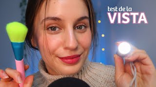 ASMR Test de la VISTA 💡  chimenea de fondo  Susurros relajantes [upl. by Elylrac]