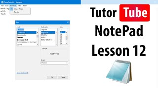 Notepad Tutorial  Lesson 12  Word Wrap [upl. by Scheider]