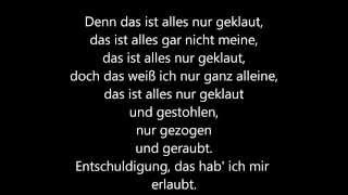 Die Prinzen  Alles nur geklaut  lyrics [upl. by Solracnauj]