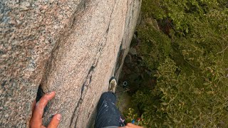 Lead Rope solo trad climbing with a Silent Partner [upl. by Bev163]