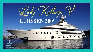 Lurssen 200’2’’610m Superyacht LADY KATHRYN in St Maarten  4K [upl. by Ano]