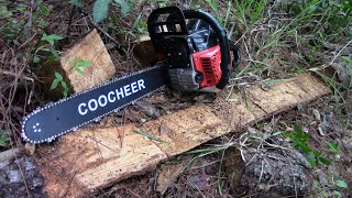 KGK  Coocheer 20quot chainsaw review and cutting footage Nice [upl. by Jaime]