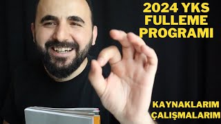 2024 YKS Fulleme Programı ve Kaynaklarım 2024 TYT ve AYT  Arşiv Video [upl. by Rossy]