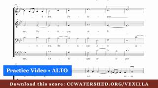 O Crux Ave • Palestrina  ALTO LINE PRACTICE [upl. by Quincey]