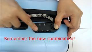 3 Steps to reset Luggage lock no reset button type [upl. by Ambler841]